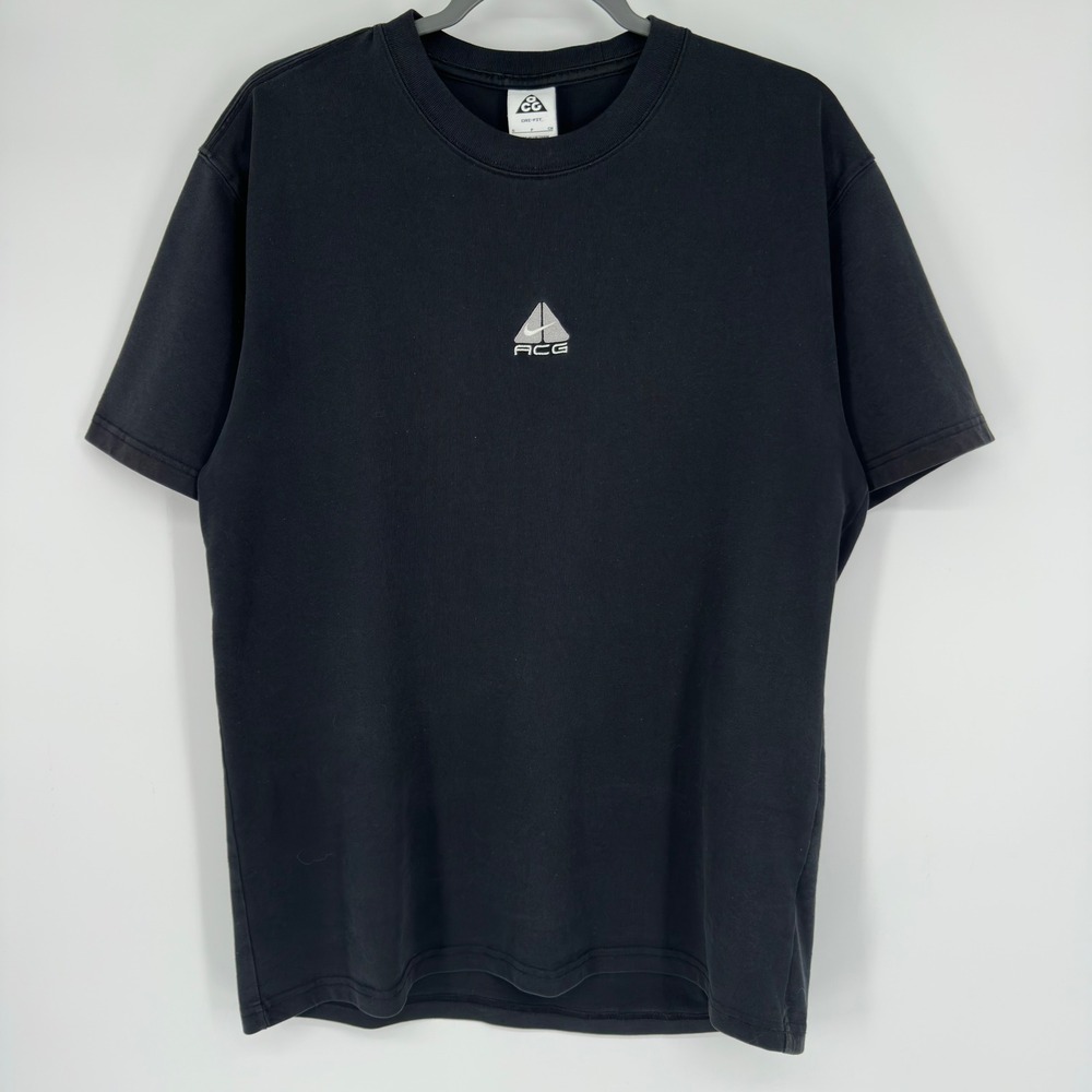 Nike ACG Dri-FIT Logo T-Shirt Black Short Sleeve DQ1815-011 Mens Small